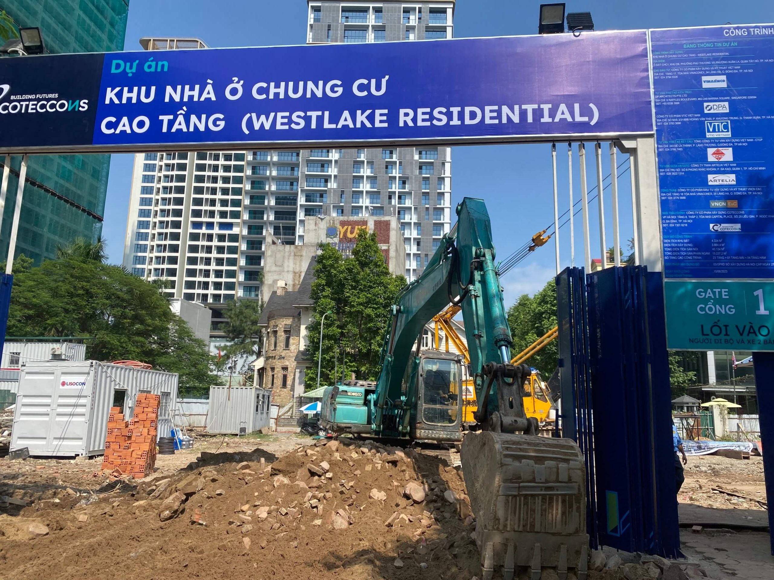 Chung cư Westlake Residential đang triển khai xây dựng.